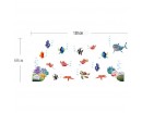 The Undersea World Wall Sticker Fishes Wall Stickers Lovely Wall Papers Deep Sea World Wall Decors